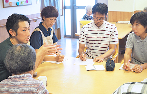 日勤者への申し送り