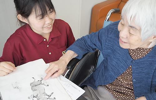 介護士と利用者さん