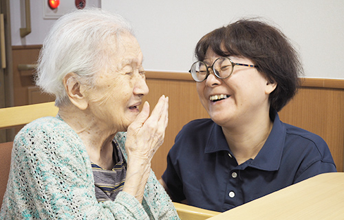 介護士と利用者さん