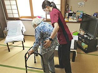 在宅リハビリテーションの様子