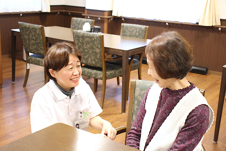 ケアスタッフと入居者さん