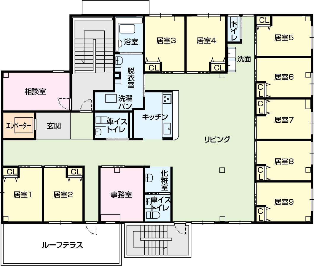 2F3F間取り図