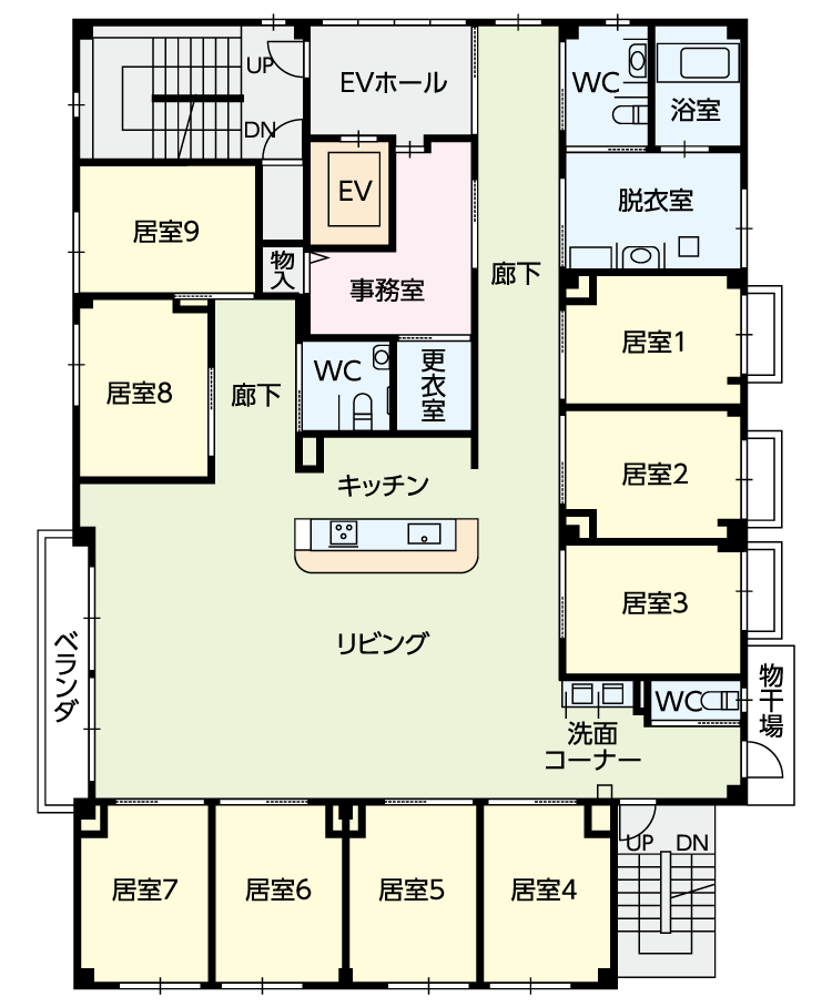 2・3F間取り図