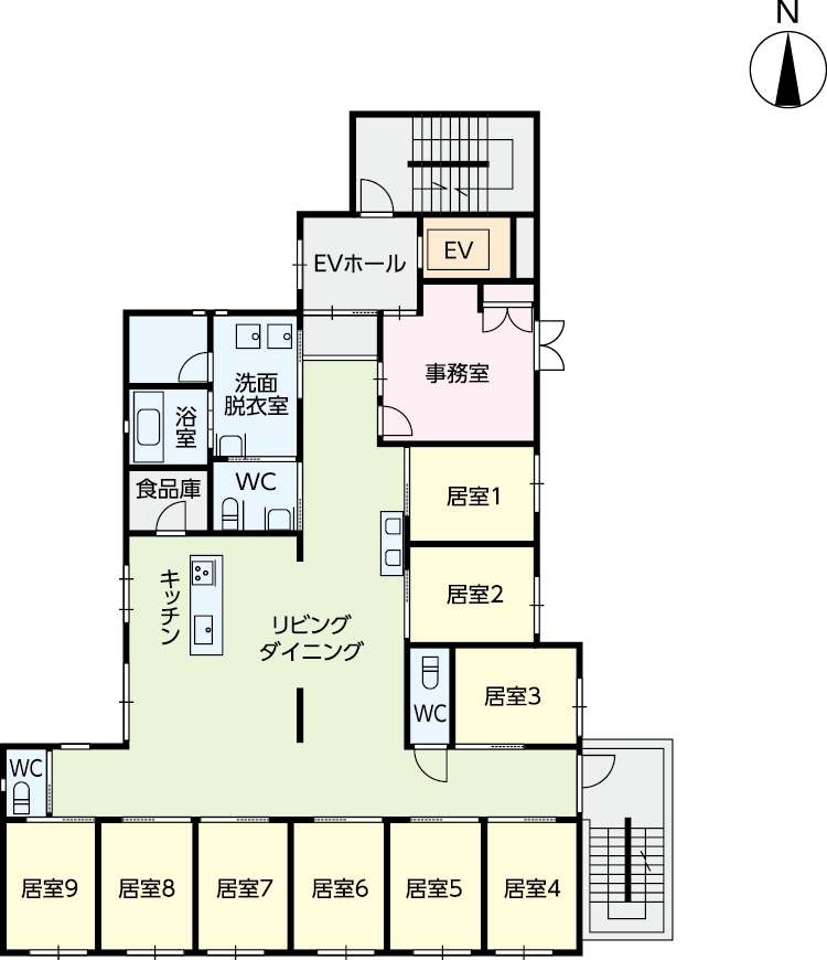 2・3F間取り図