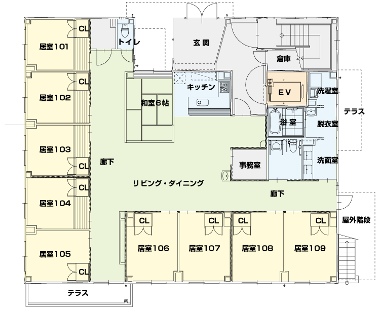 1F間取り図