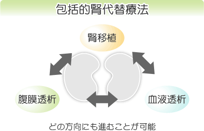 包括的腎代替療法の図