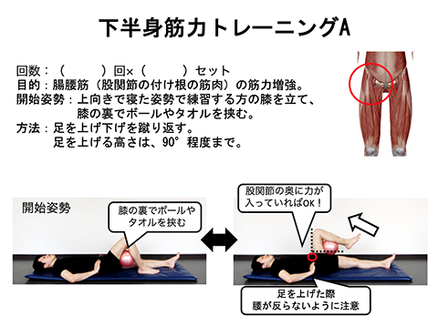 もも上げ（腸腰筋）