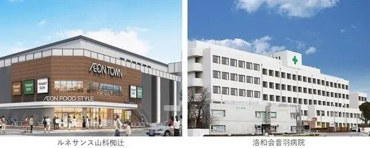 ルネサンス イオンタウン山科椥辻と洛和会音羽病院