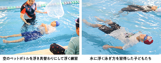 「着衣水泳教室」を開催