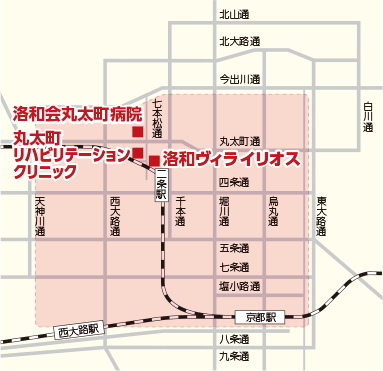 実施地域の地図