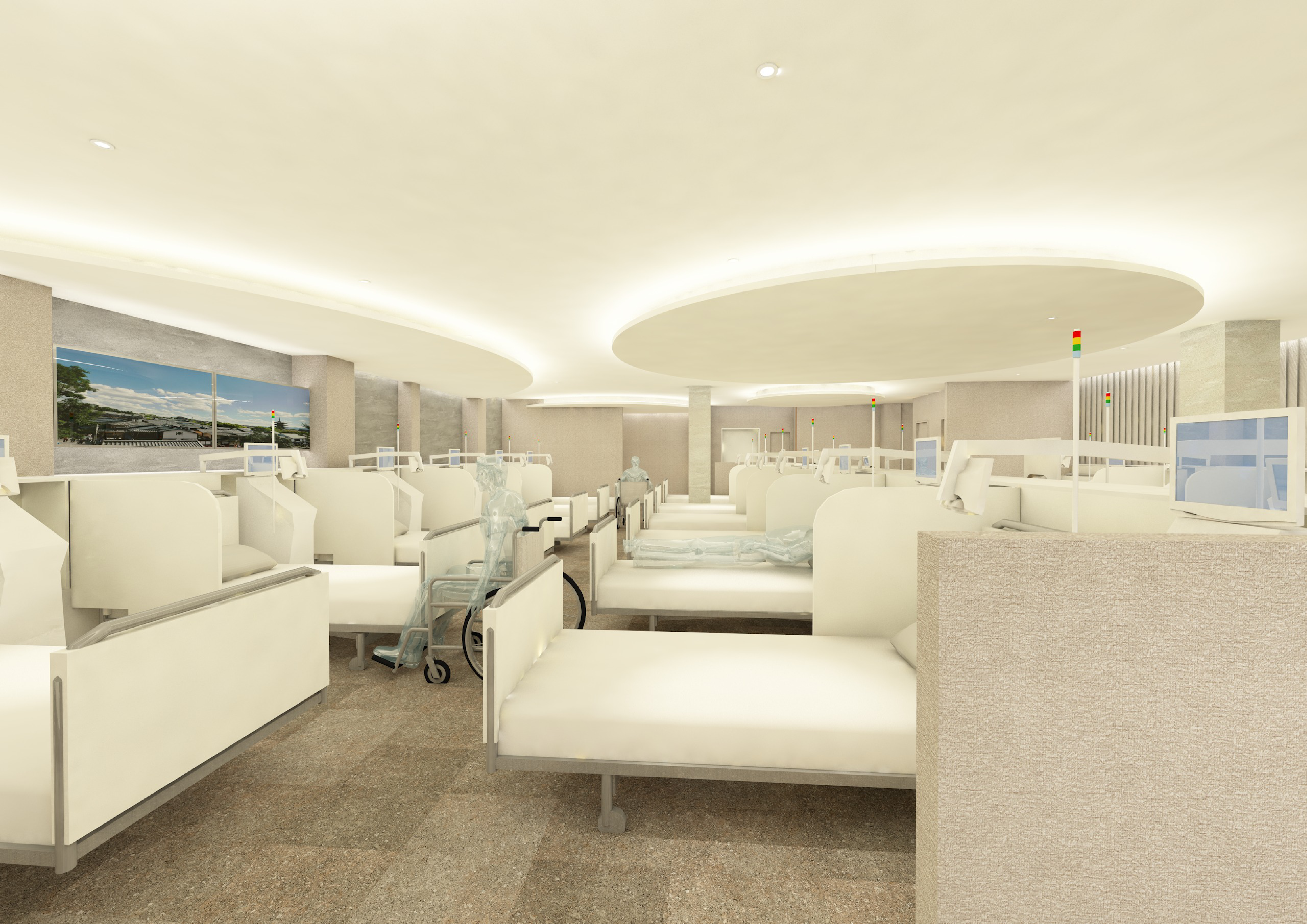 京都透析クリニック東寺駅前の透析室イメージ