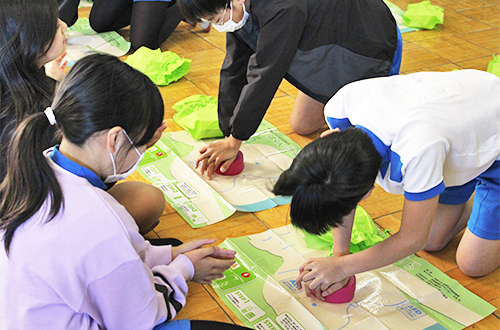 地域の小学校でPUSHプロジェクトを実施